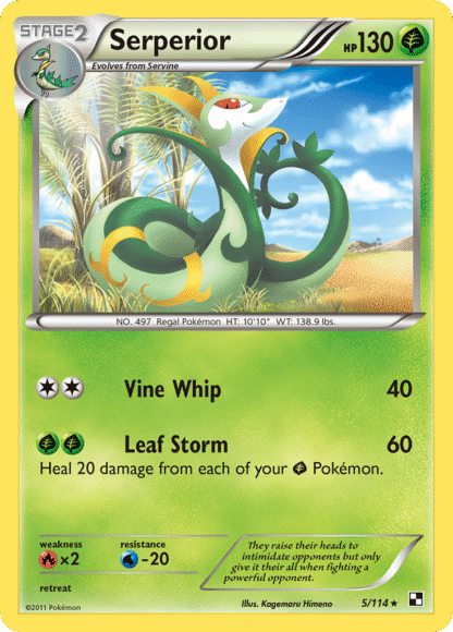 Serperior Reverse - Black & White