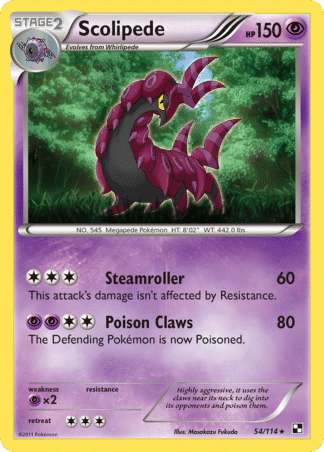 Scolipede Reverse - Black & White