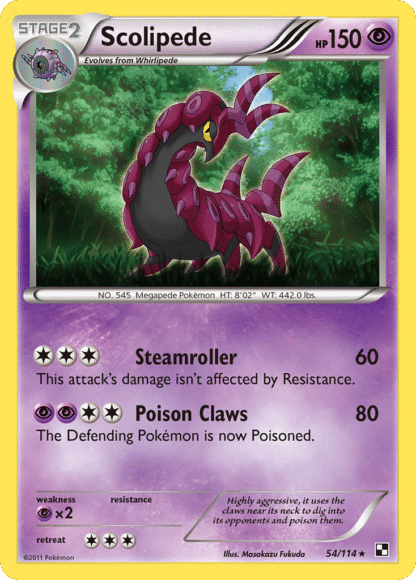 Scolipede Reverse - Black & White