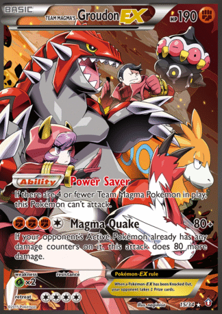 Team Magma's Groudon-EX - Double Crisis