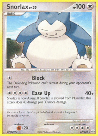 Snorlax Reverse - Diamond & Pearl