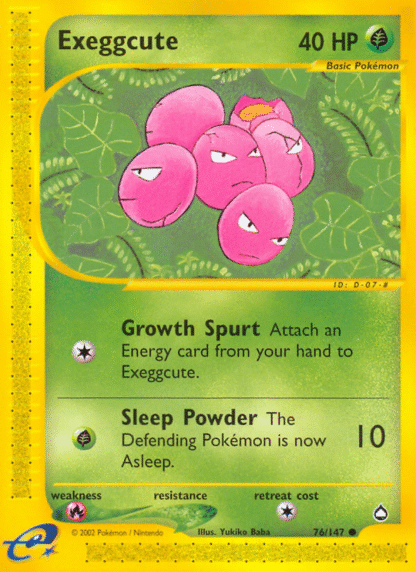 Exeggcute Reverse - Aquapolis