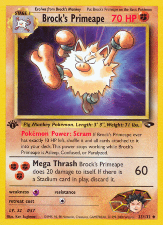 Brock's Primeape - Gym Challenge