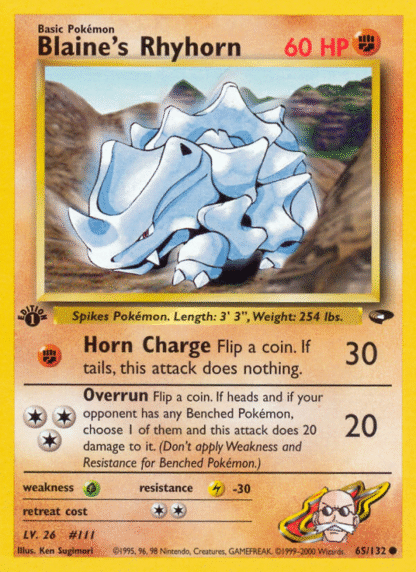 Blaine's Rhyhorn - Gym Challenge