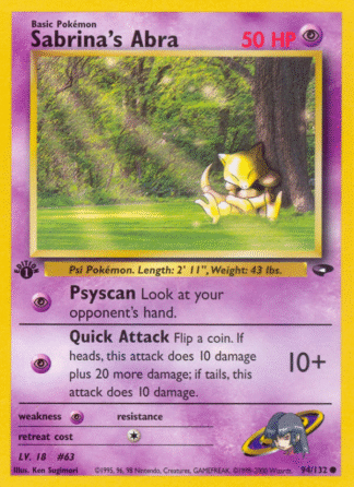 Sabrina's Abra - Gym Challenge