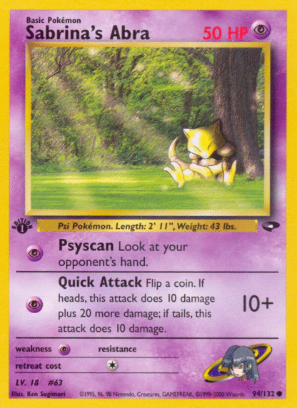 Sabrina's Abra - Gym Challenge