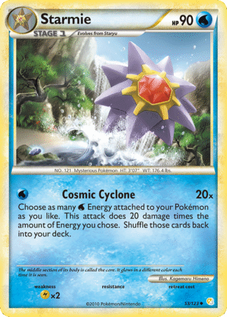Starmie Reverse - HeartGold & SoulSilver