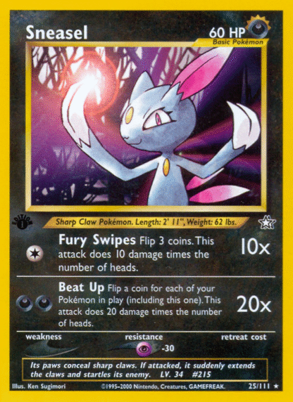 Sneasel - 1st Edition Neo Genesis