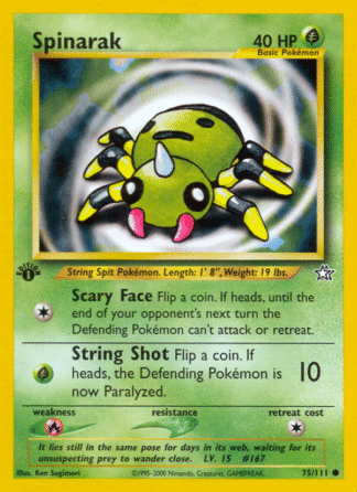 Spinarak - 1st Edition Neo Genesis