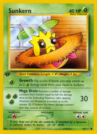 Sunkern - 1st Edition Neo Genesis