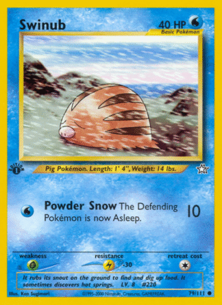 Swinub - 1st Edition Neo Genesis
