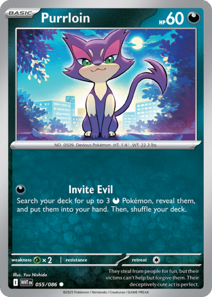 Purrloin Reverse - White Flare