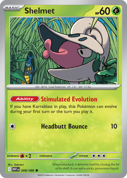 Shelmet Poke Ball - White Flare
