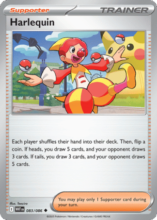Harlequin Reverse - White Flare