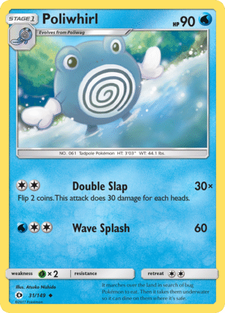 Poliwhirl Reverse - Sun & Moon