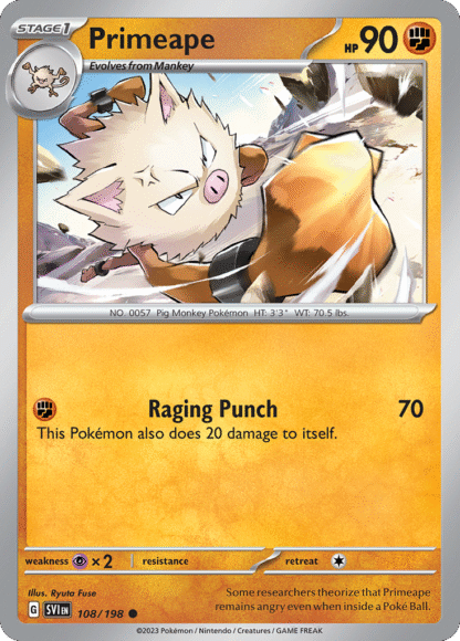 Primeape Reverse - Scarlet & Violet