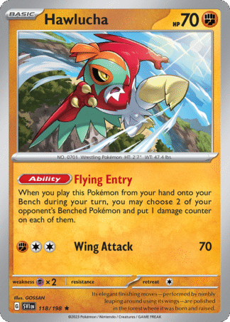 Hawlucha Reverse - Scarlet & Violet