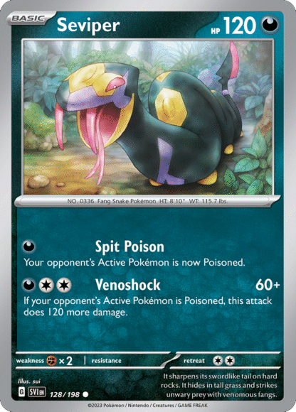 Seviper Reverse - Scarlet & Violet