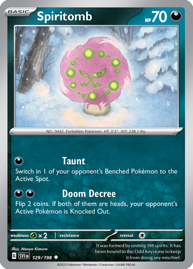 Spiritomb Reverse - Scarlet & Violet