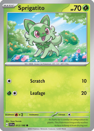 Sprigatito Reverse - Scarlet & Violet