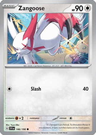 Zangoose Reverse - Scarlet & Violet