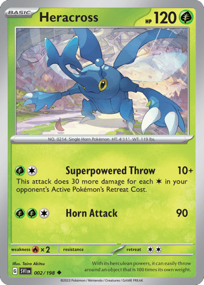 Heracross Reverse - Scarlet & Violet