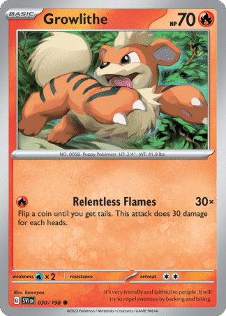Growlithe Reverse - Scarlet & Violet