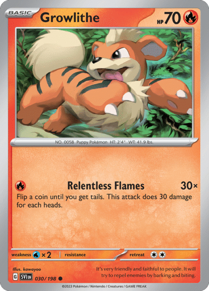 Growlithe Reverse - Scarlet & Violet