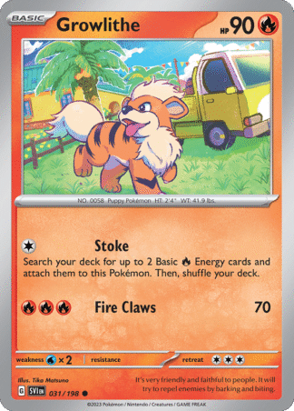 Growlithe Reverse - Scarlet & Violet