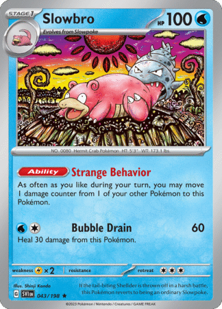 Slowbro Reverse - Scarlet & Violet