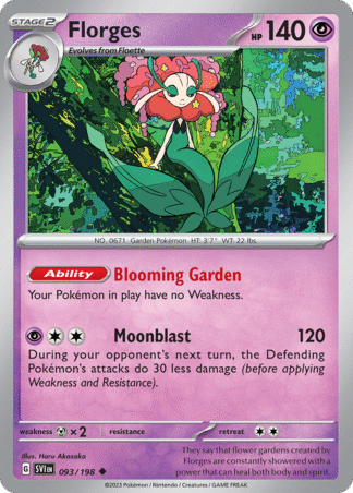 Florges Reverse - Scarlet & Violet