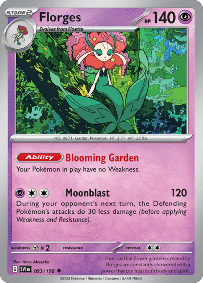 Florges Reverse - Scarlet & Violet