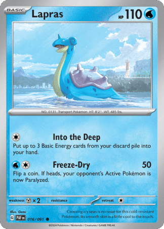 Lapras Reverse - Paldean Fates