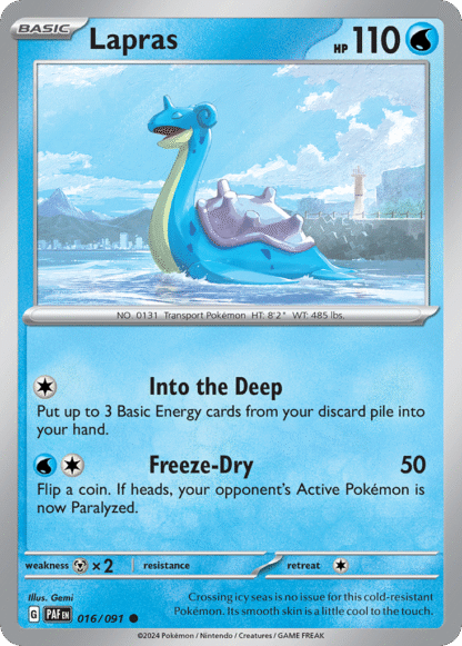 Lapras Reverse - Paldean Fates