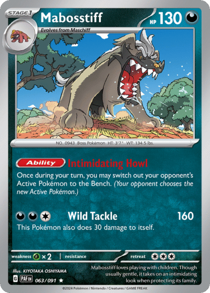 Mabosstiff Reverse - Paldean Fates