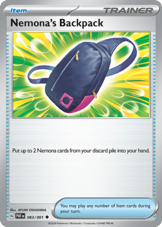 Nemona's Backpack Reverse - Paldean Fates