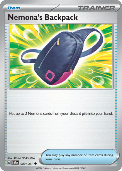 Nemona's Backpack Reverse - Paldean Fates