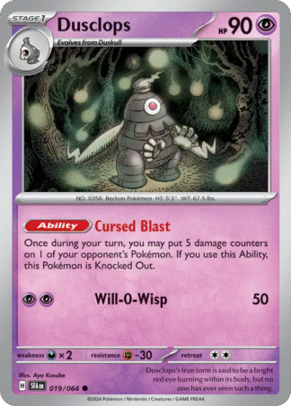 Dusclops Reverse - Shrouded Fable