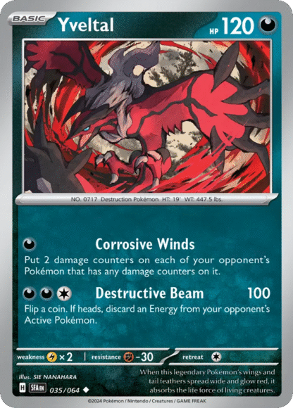Yveltal Reverse - Shrouded Fable
