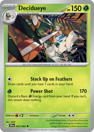 Decidueye Reverse - Shrouded Fable