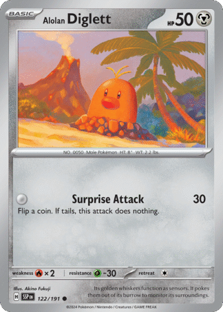 Alolan Diglett Reverse - Surging Sparks