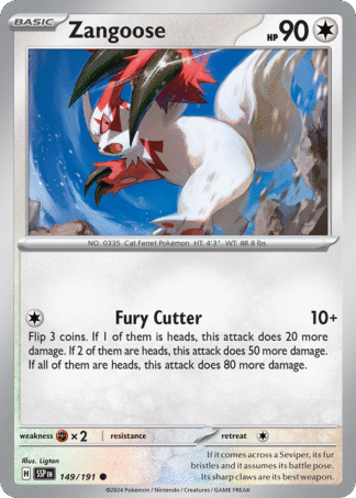 Zangoose Reverse - Surging Sparks