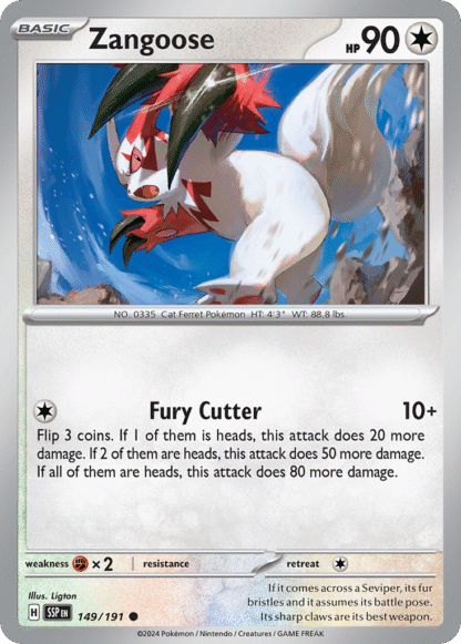 Zangoose Reverse - Surging Sparks