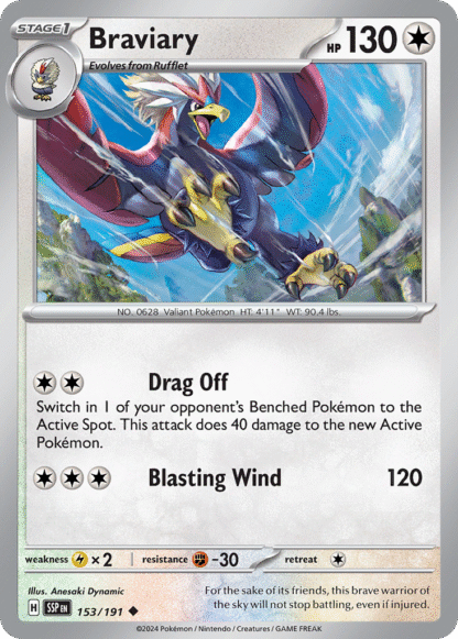 Braviary Reverse - Surging Sparks