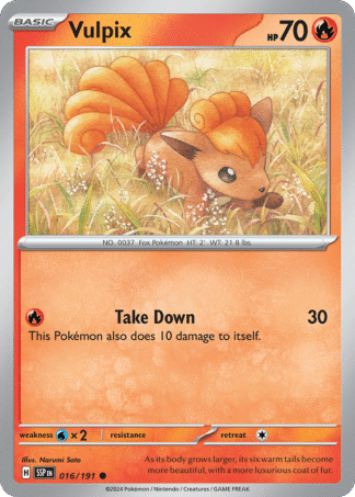 Vulpix Reverse - Surging Sparks