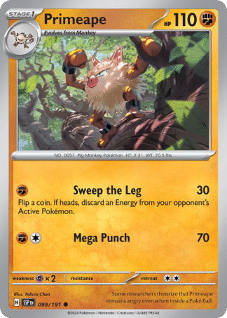 Primeape Reverse - Surging Sparks