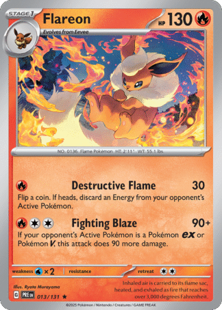 Flareon Poke Ball - Prismatic Evolutions