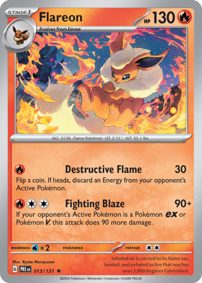 Flareon Poke Ball - Prismatic Evolutions