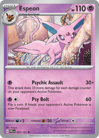 Espeon Poke Ball - Prismatic Evolutions