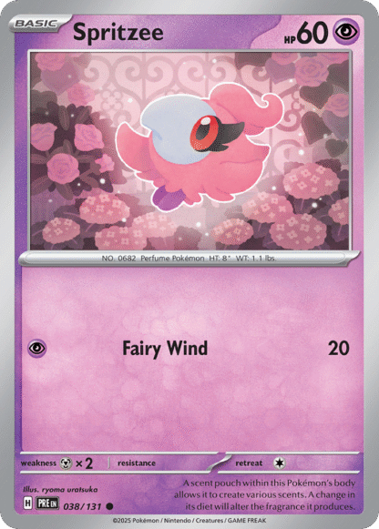 Spritzee Poke Ball - Prismatic Evolutions